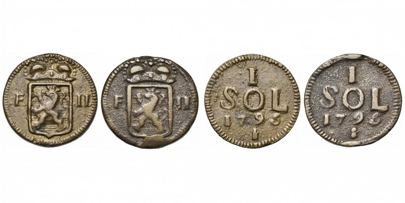 LUXEMBOURG, assiégée par l''armée française (1794-1795), sol, 1795. Au nom de Fr...