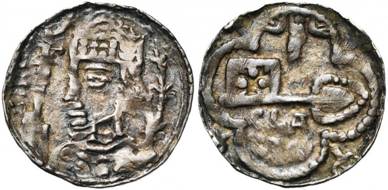 LIEGE, Principauté, Rodolphe de Zaeringen (1167-1191), AR denier, avant 1174, Ma...