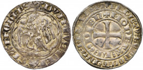 LIEGE, Principauté, Adolphe de la Marck (1313-1344), AR gros à l''aigle, Liège. D/ + ADVLPHVS DEI·-·GRA· LEOD'' EPS'' Dans un polylobe à huit arches,...
