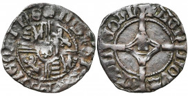 LIEGE, Principauté, Jean de Heinsberg (1419-1455), Cu petit brûlé. D/ Armes de Heinsberg en plein champ. R/ + MON- NOVA- EPS L-EODI Croix longue, une ...