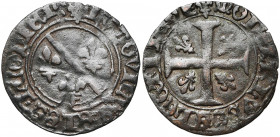LIEGE, Principauté, Louis de Bourbon (1456-1482), Cu brûlé, s.d. (1456-1466). Au titre d''élu de Liège. D/ (lis) LVDOVICVS ELEC LEODIEN Armes de Bourb...