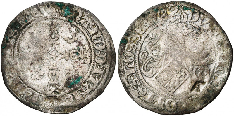 LIEGE, Principauté, Erard de la Marck (1506-1538), billon demi-rosart, s.d. (153...