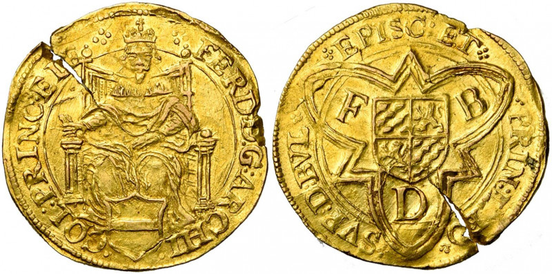 LIEGE, Principauté, Ferdinand de Bavière (1612-1650), AV florin d''or au type rh...