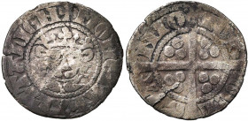 HERSTAL, Jean II de Louvain (1312-1324), AR esterlin. D/ + MONETA HARSTALIEN T. de lion couronné de f. R/ IOH''- DE L-OVA-NIO Croix longue cantonnée d...