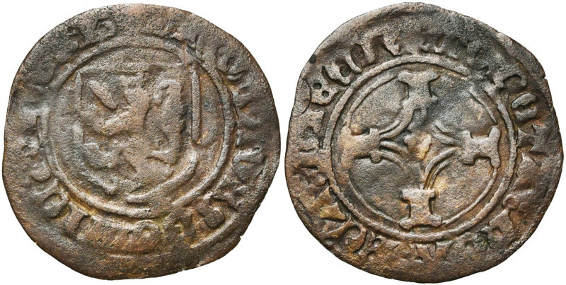 BICHT, Nicolas van der Donck (1467-1506), Cu vier mijten. Vz/  NICOLAVS DOMIC D...