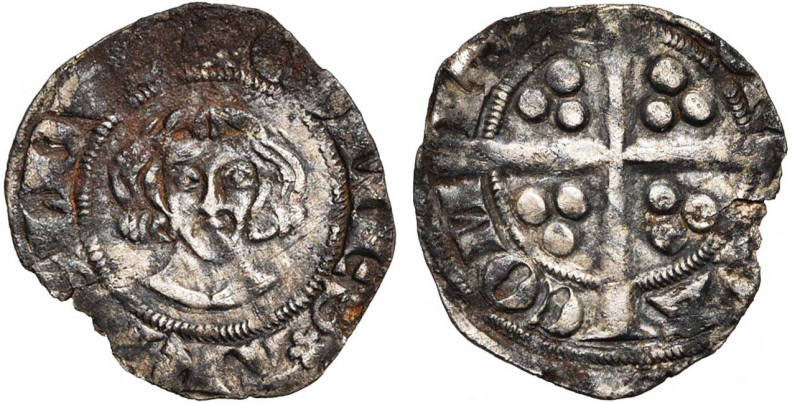 LOON, Graafschap, Arnold V (1279-1323), AR sterling, Hasselt. Vz/ + COMES (roosj...