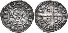 VLAANDEREN, Graafschap, Gwijde van Dampierre (1280-1305), AR sterling, ca. 1296. Met titel van Namen. Vz/ + MARCHIO NAMVRC Ongekroond hoofd tussen twe...