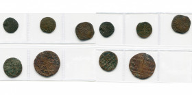 lot de 5 p.: Flandre, Charles le Téméraire, double mite; Brabant, Albert et Isabelle, gigot, 1615, Anvers; Siège de Maastricht, 1 sol et 16 sols 1579;...