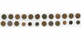 BELGIQUE, Royaume, Léopold Ier (1831-1865), lot de 12 p.: 2 centimes 1833 (avec point), 1845 (avec point), 1847 (Superbe), 1856, 1857, 1859, 1861 (ave...