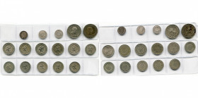 BELGIQUE, Royaume, Léopold Ier (1831-1865), lot de 16 p.: 20 centimes, 1852 (Beau), 1853 (LW sans point, 2), 1860, 1861; 5 centimes, 1861-1864 (6); 10...