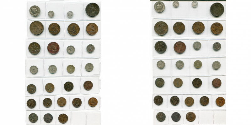 BELGIQUE, Royaume, Léopold Ier (1831-1865), lot de 27 p.: 1 franc (empreinte uni...
