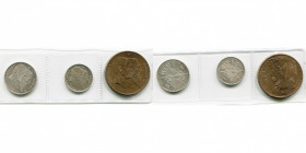 BELGIQUE, Royaume, Léopold II (1865-1909), lot de 3 p. commémorant le cinquantenaire de l''indépendance: 2 francs, 1 franc et 10 centimes 1880 (frappe...