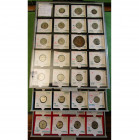 BELGIQUE, Royaume, Léopold II (1865-1909), lot de 48 p., dont: 5 centimes 1901FR (2, type Braemt, grand lion et petit lion), 1901NL (type Braemt), 190...