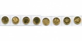 BELGIQUE, Royaume, Baudouin (1951-1993), lot de 4 modules de 20 francs en or: 1980, 150e anniversaire de l''Indépendance; 1988, 40e anniversaire du Be...