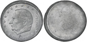 BELGIQUE, Royaume, Albert II (1993-2013), specimen d''euro, 1997. Essai artisanal uniface en plomb par Keustermans. Très rare 31 mm.
Frappe d'essai r...