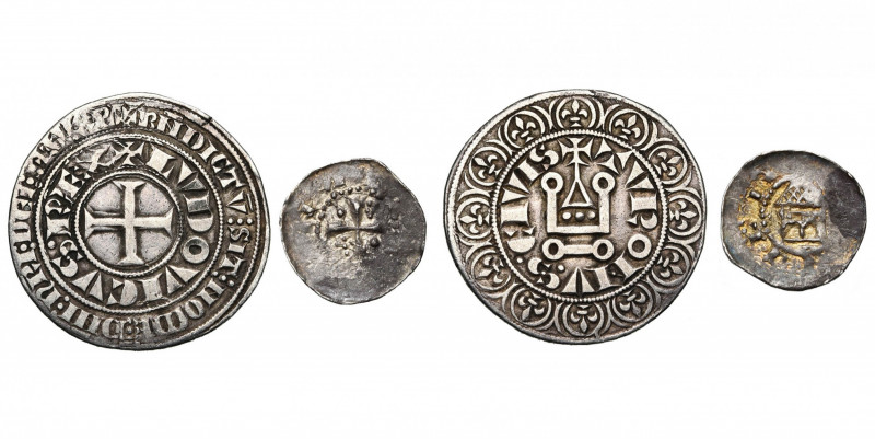 FRANCE, Royaume, Louis IX (1226-1270), AR gros tournois, 1266-1270. D/ + LVDOVIC...