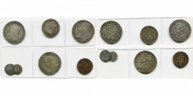 FRANCE, Royaume, Louis XV (1715-1774), lot de 7 p.: écu aux rameaux d''olivier, 1737, Tours; demi-écu, 1727, Bayonne; écu au bandeau, 1770, Nantes (ra...