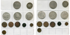 FRANCE, Royaume, lot de 11 p., dont: Louis XV, écu aux rameaux d''olivier, 1726A, Paris; demi-écu au bandeau, 1759W, Lille; écu au bandeau, 1762L, Bay...