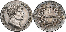 FRANCE, Consulat (1799-1804), AR 1 franc, an 12A, Paris. Gad. 442. Fines griffes.
Très Beau à Superbe (Very Fine - Extremely Fine)