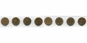 FRANCE, Blocus de Strasbourg, lot de 4 p.: Napoléon Ier, 1 décime 1814 et 1815BB; Louis XVIII, 1 décime 1814 et 1815BB. Gad. 195b, 195e, 196a, 196d.
...