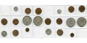 ITALIE, lot de 10 p.: Etats Pontificaux, Pie IX, 5 baiocchi 1861R; Lombardie-Vénétie, François Ier, 5 centesimi 1822M; Naples, Ferdinand IV, grano 179...