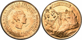 LUXEMBOURG, Charlotte (1919-1964), 250 francs, 1963. Essai en cuivre. Probst L394-3. Rare Fines griffes et petites taches.
Superbe à Fleur de Coin (E...