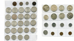 LUXEMBOURG, lot de 44 p., la plupart en argent, dont: jeton, 1815, Inauguration de Guillaume Ier; Adolphe, 5 centimes 1901, 2 1/2 centimes 1901; Charl...