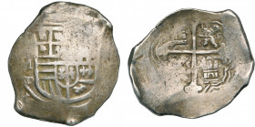 MEXIQUE, Philippe III (1598-1621) ou Philippe IV (1621-1665), AR 8 reales, s.d., Mexico. Sigle D. Cal. type 162 ou 319. 27,33g.
Beau (Fine)