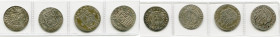 NEDERLAND, lot van 4 scheepjesschellingen (6 stuiver): Gelderland, 1709; West-Friesland, 1677 (Enkhuizen) en 1759 (Fraai); Zeeland, 1780.
Zeer Fraai ...