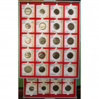SUISSE, lot de 29 p. cantonales (Genève, Fribourg, Vaud, Lucerne, Berne) et fédérales, dont: Berne, quart de Taler 1760; Confédération helvétique, 5 f...