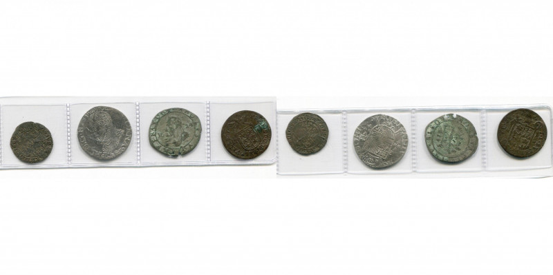 lot de 4 p.: Utrecht, David de Bourgogne (1455-1496), 1/4 jager, s.d. (v.d.Ch. 2...