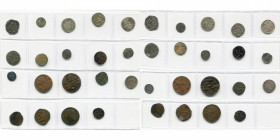 lot de 19 p.: Salzbourg, Kuttenberg, Livonie, Lithuanie, Pologne, Stargardt, Suède, Visby, Espagne, Portugal, Malte, Irlande. Identifiées.
Beau à Trè...