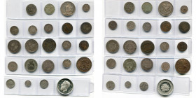 lot de 23 p.: Allemagne, Hesse-Darmstadt, Ernst Ludwig, 10 Kreuzer 1728; Würzburg, Franz Ludwig von Erthal, Sterbegroschen 1795; médaille, s.d., Loos ...
