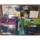 lot de 73 sets et écrins: France, 1 1/12 euro 2004 (Europa), 2006 (Journée de l''Europe); euroset 2002 (Premières monnaies, Petit Prince, 2), 2003; pr...