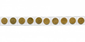 OTTOMAN EMPIRE, Abdul Aziz (AD 1861-1876/AH 1277-1293) lot of 5 pcs of 100 kurush: year 2, year 6, year 7, year 8, year 13, Kostantiniye. Olçer, Abdül...