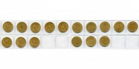 OTTOMAN EMPIRE, Abdul Hamid II (AD 1876-1909/AH 1293-1327) lot of 8 pcs of 100 kurush: year 10, year 11, year 16, year 20, year 29, year 31, year 32, ...