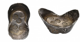 CHINA, AR 5 tael sycee, 19th century. 183,80g With five counterstamps.
Very Fine (Very Fine)