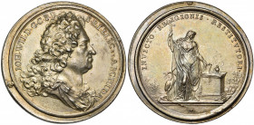 ALLEMAGNE, AR médaille, s.d. (1708-1716), Saint-Urbain. Johann Wilhelm de Palatinat-Neuburg, restaurateur de la foi catholique. D/ B. dr. de l''électe...