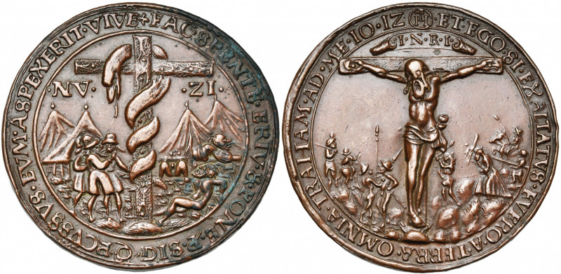 SAINT EMPIRE, AE médaille, s.d. (1528), Joachimsthal. Médaille religieuse (Pestt...