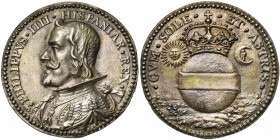 PAYS-BAS MERIDIONAUX, AR médaille, s.d. (1650), Adrien Waterloos. Mariage de Philippe IV d''Espagne et de Marie-Anne d''Autriche. D/ B. dr. et cuir du...