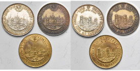 FRANCE, lot de 3 médailles, s.d., Hommage à Androuin Roucel, maître-échevin de Metz en 1525 - Henri IV, protecteur du pays messin en 1603. Refrappes. ...