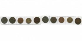 FRANCE, lot de 5 jetons de Lorraine: 1596, François II de Vaudément (Cu, 28 mm); 1655, Ch. Le Lay, intendant - Ville de Nancy (Cu, 28 mm); s.d. (1658)...