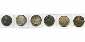 FRANCE, lot de 3 jetons en argent: Armand Jean du Plessis, cardinal de Richelieu, 1634, Warin (refrappe, corne); Chambre de commerce du Havre, s.d. (1...