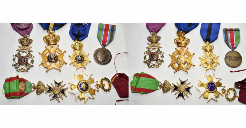 BELGIQUE, lot de 5 décorations ayant appartenu au colonel Dubuisson, un artilleu...