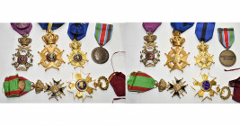 BELGIQUE, lot de 5 décorations ayant appartenu au colonel Dubuisson, un artilleur qui fut chef de cabinet du ministre de la Défense Poncelet: commande...