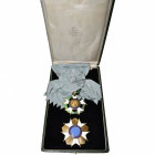 BRESIL, Ordre de la croix du Sud, ensemble de grand-croix (bijou, écharpe et plaque), 1er modèle 1932-1967 (avec inscription "Republica dos Estados un...