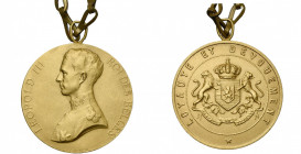CONGO BELGE, médaille de mérite pour chef indigène, pour services rendus à l''Etat, type Léopold III, par Devreese, 1934-1953, 1e classe en bronze dor...