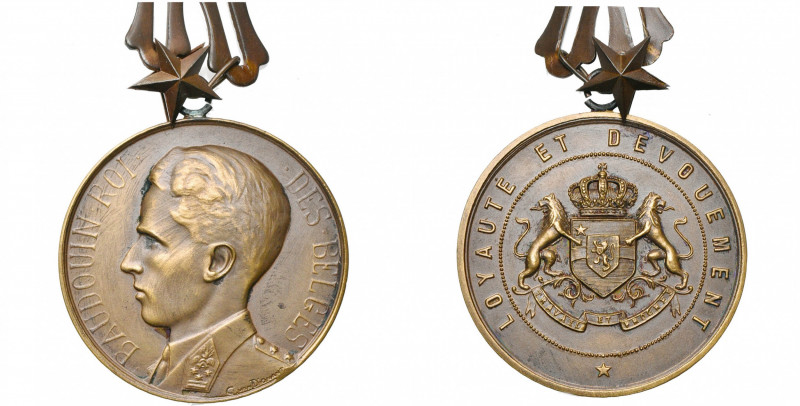 CONGO BELGE, médaille de mérite pour chef indigène, pour services rendus à l''Et...