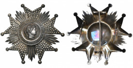 FRANCE, Ordre de la Légion d’honneur, plaque de grand officier en argent, modèle de la Troisième République, 1870-1951.
Les grands officiers portaien...