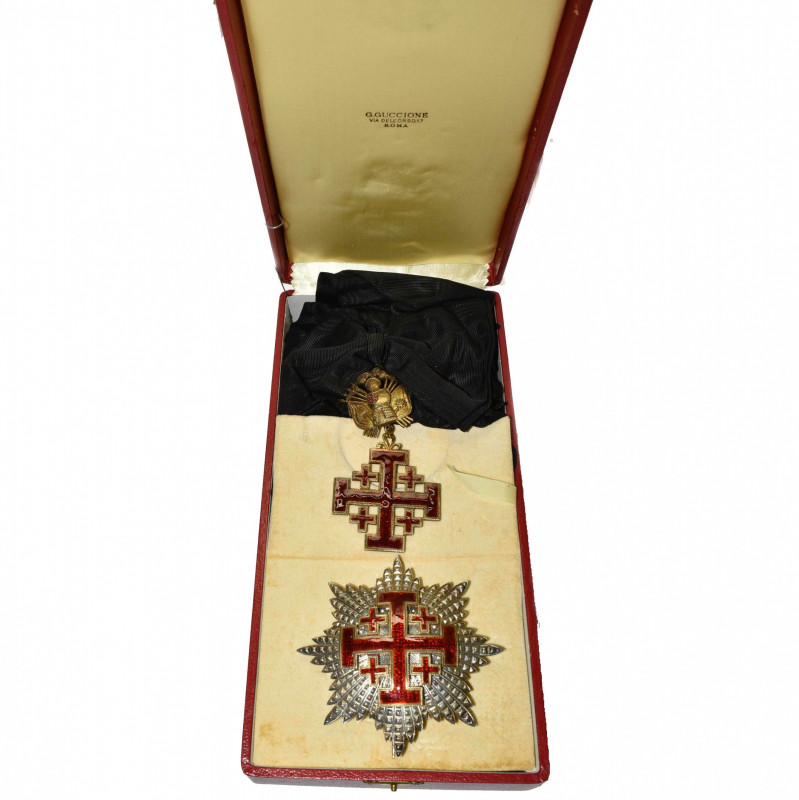 ITALIE, VATICAN, Ordre du Saint-Sépulcre de Jérusalem, ensemble de grand-croix à...